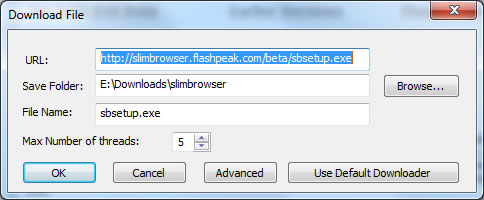 download manager options simple